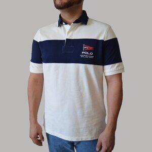 Polo Ralph Lauren Cotton Mesh Knit Polo Shirt Offshore Sailing Team Classic Fit